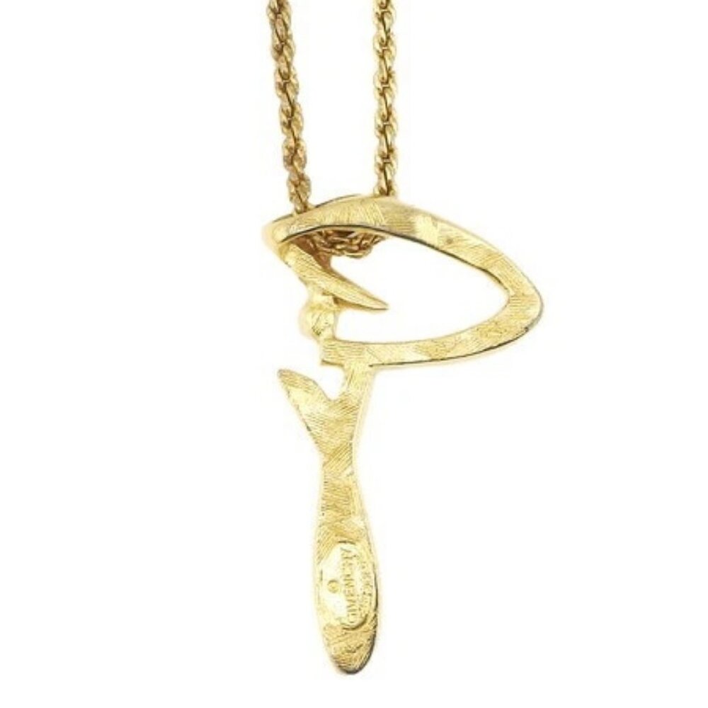 GIVENCHY necklace x rhinestone Crystal Rhinestone Authentic - Picture 2 of 7